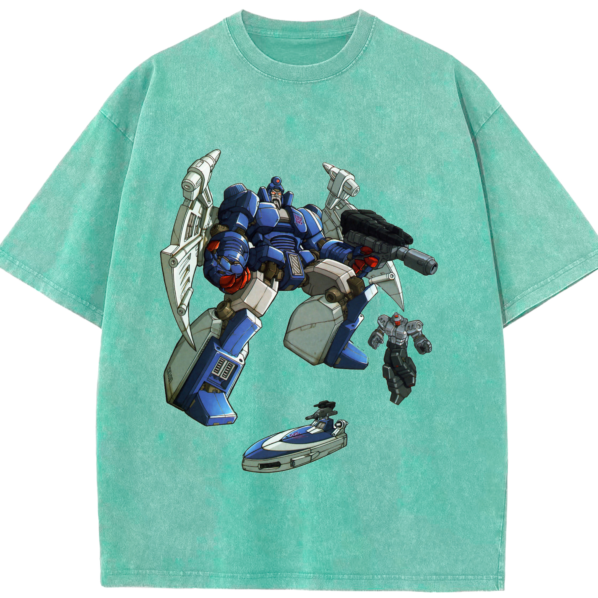 （画像用）  綿100% ヴィンテージ風 半袖Tシャツ（フロントプリント）